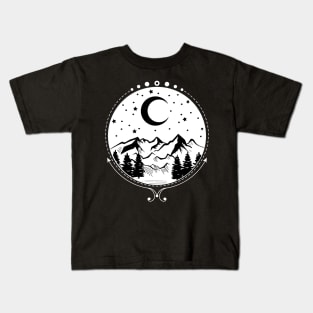 Starry Night Sky Kids T-Shirt